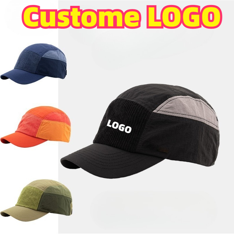 Corduroy Cap 5 Panel - Casquettes de baseball personnalisées avec logo