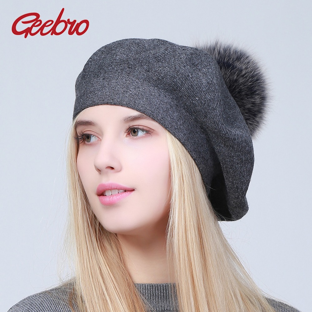 Beret French Wool - Geebro femmes béret chapeau hiver décontracté