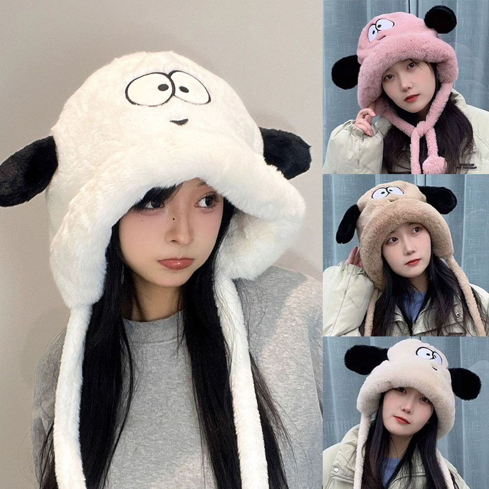 Beanie Cuffed Knit - Casquette d'hiver pour femme avec oreilles