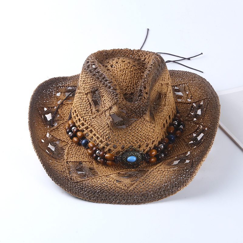 Cowboy Hat Straw - Chapeau de paille rétro espagnol style