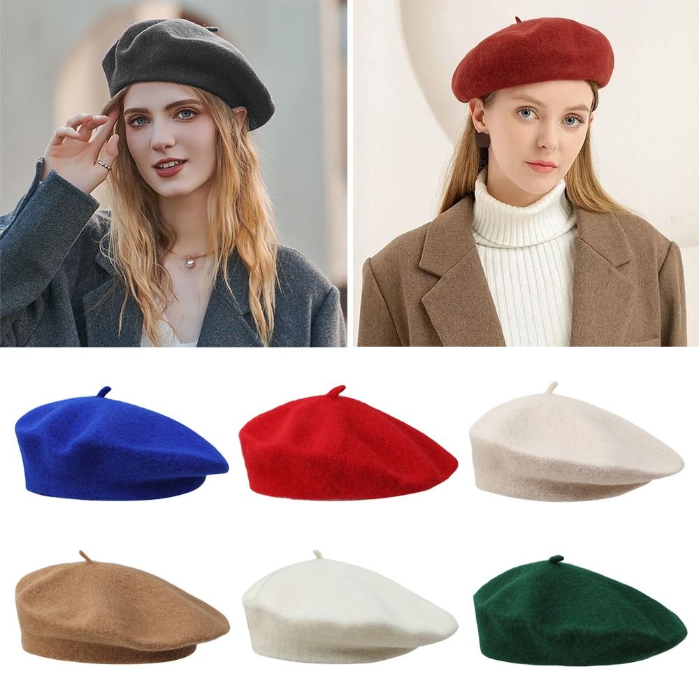 Beret French Wool - Casquette d'uniforme unisexe pour hommes et