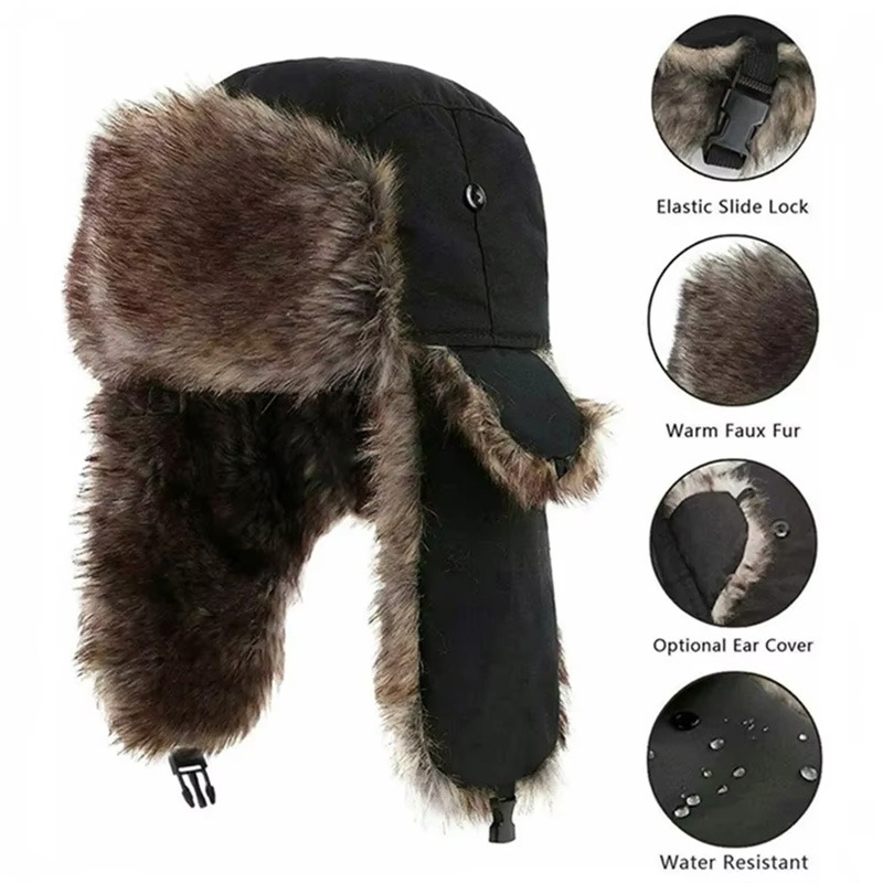 Chapeau d'hiver russe Ushanka  - Winter Trapper Hat avis et prix