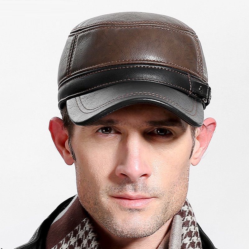 Peau de vache en cuir véritabl - Baseball Cap Structured avis et prix