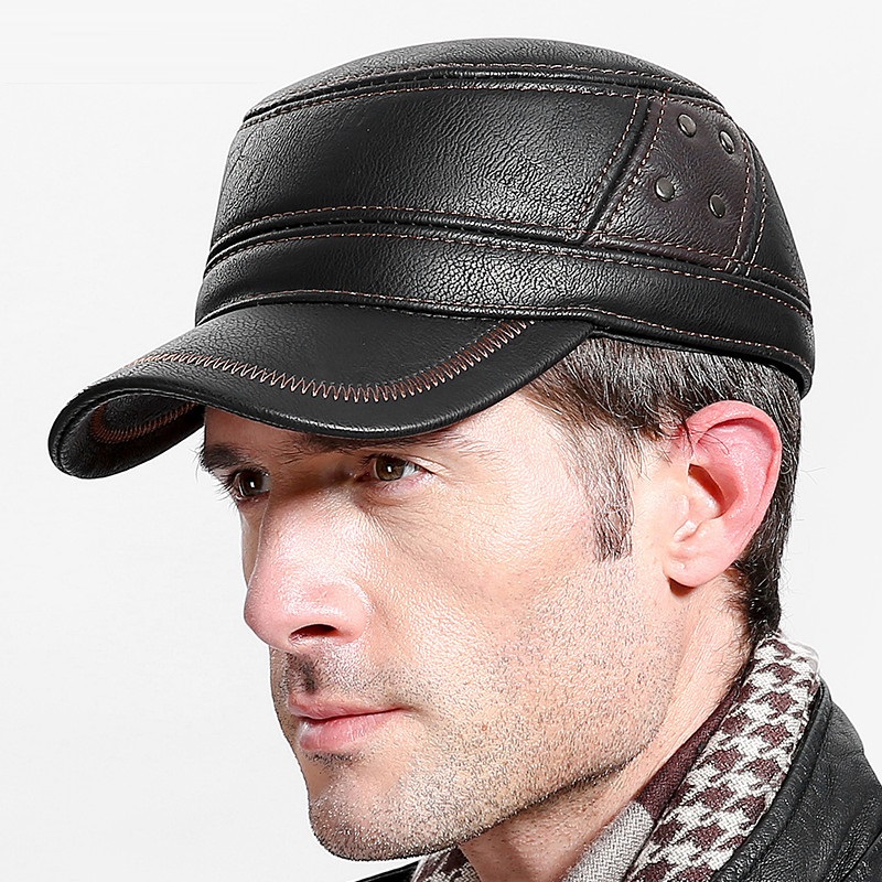 Peau de vache en cuir véritabl - Baseball Cap Structured avis et prix