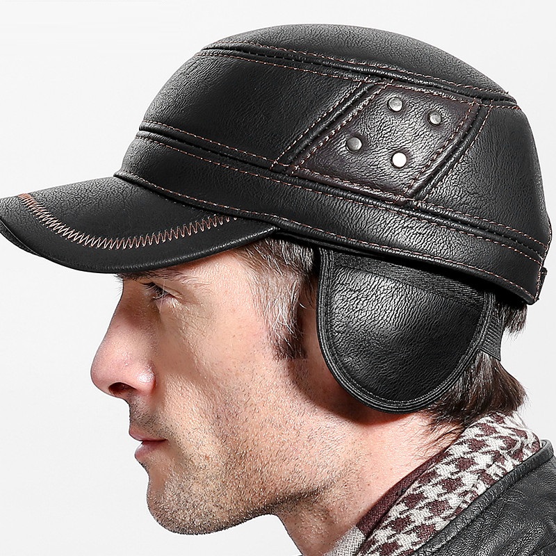 Peau de vache en cuir véritabl - Baseball Cap Structured avis et prix