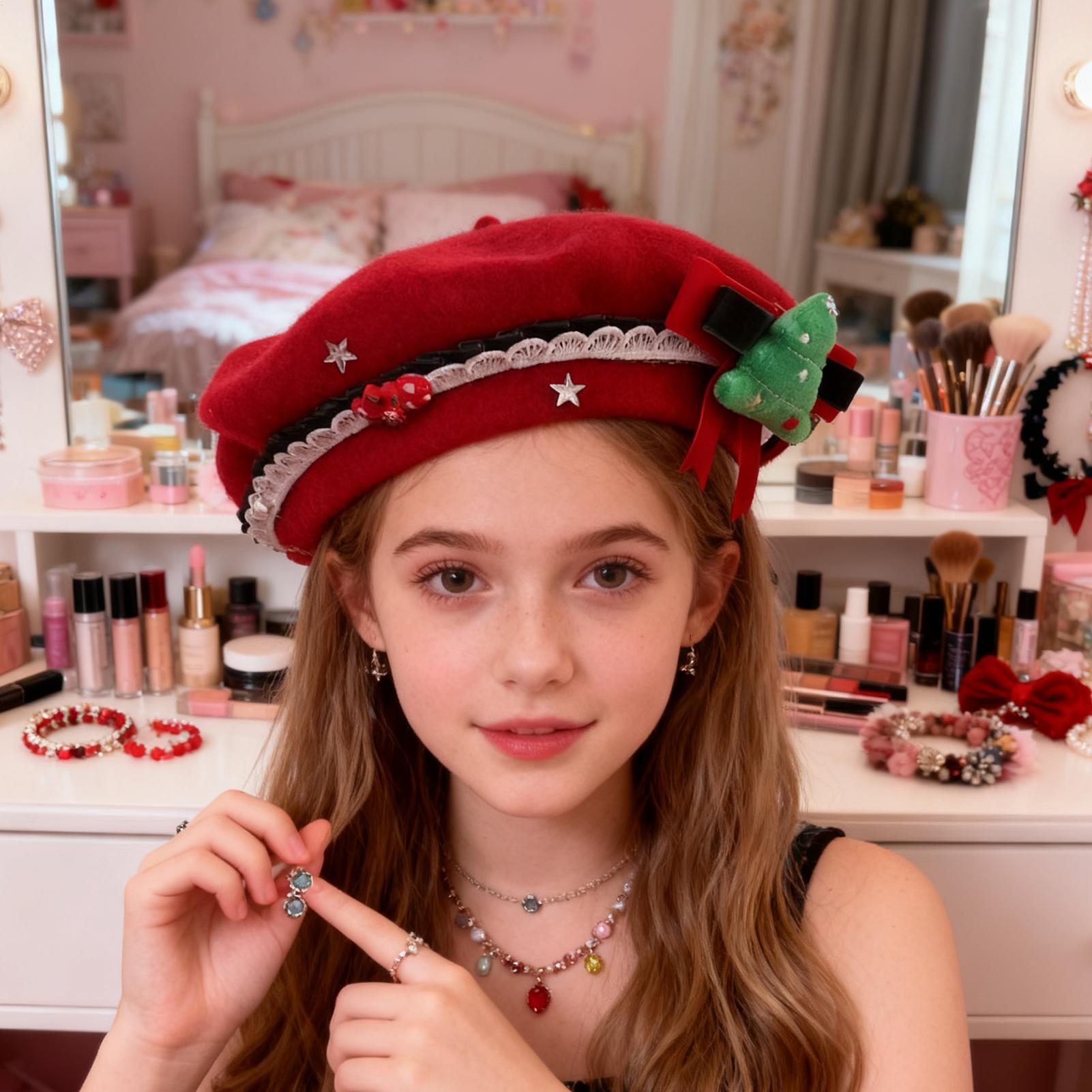 Bérets pour femmes, mignon, ch - Beret French Wool avis et prix