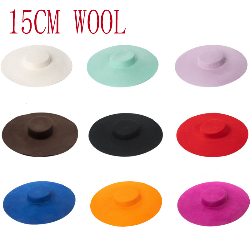 15 cm laine blé large bord lai - Fedora Hat Wool avis et prix