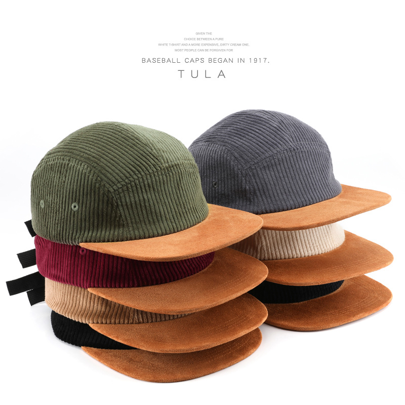 Nouvelles casquettes de baseba - Corduroy Cap 5 Panel avis et prix